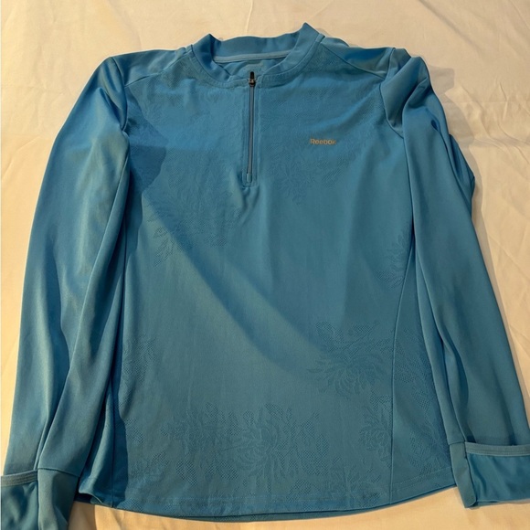 Reebok Sky Blue Half-Zip Pullover - Picture 1 of 4